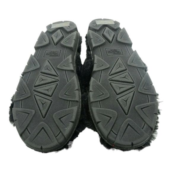 Secret Treasures Women's Black Faux Fur Slip On Slipper Shoes Size 9-10 (NWOT) - Picture 7 of 9